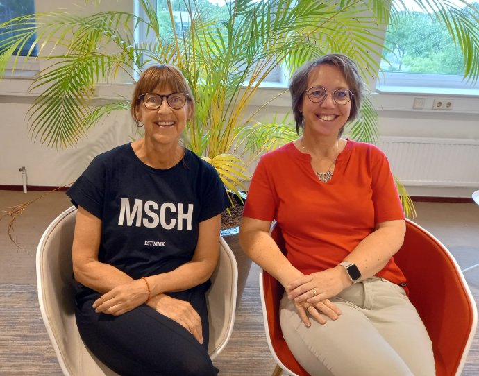 Ingeborg Spackler en Marieke Hemels Evean oncologieverpleegkundigen